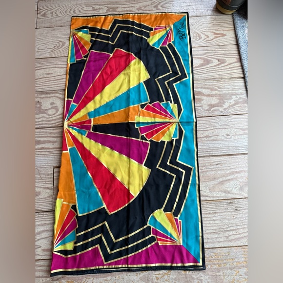 Bob Mackie 100% silk scarf - Picture 2 of 4